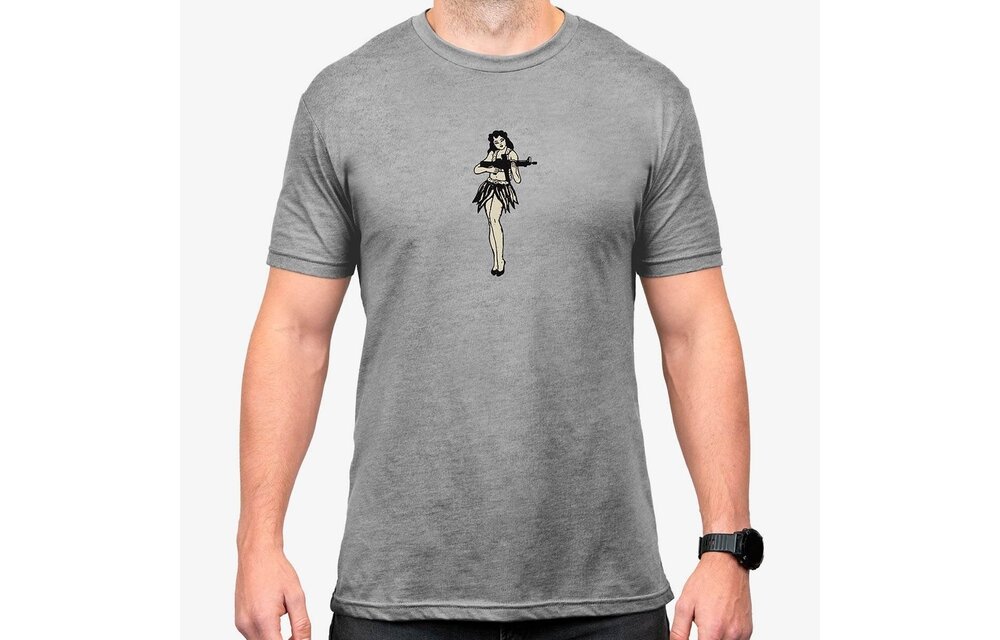 Hula Girl CVC T-Shirt (Grey)
