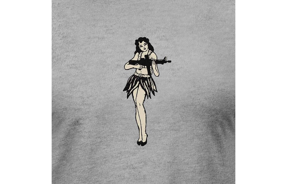 Hula Girl CVC T-Shirt (Grey)