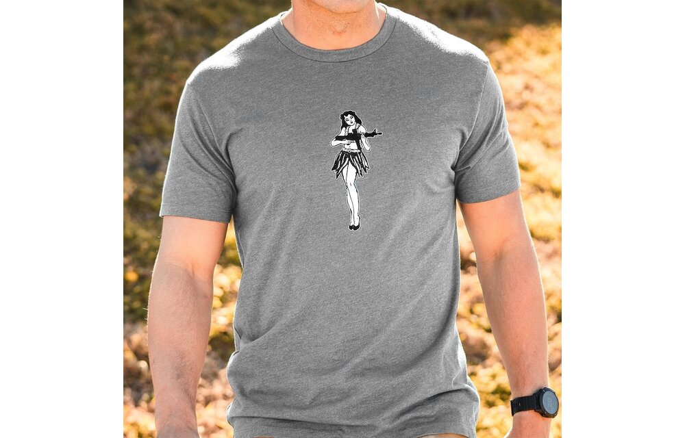 Hula Girl CVC T-Shirt (Grey)