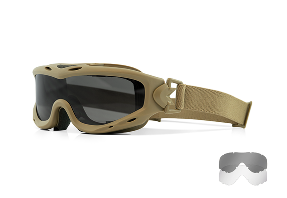 Spear Grey/Clear (Tan Frame) + Bag