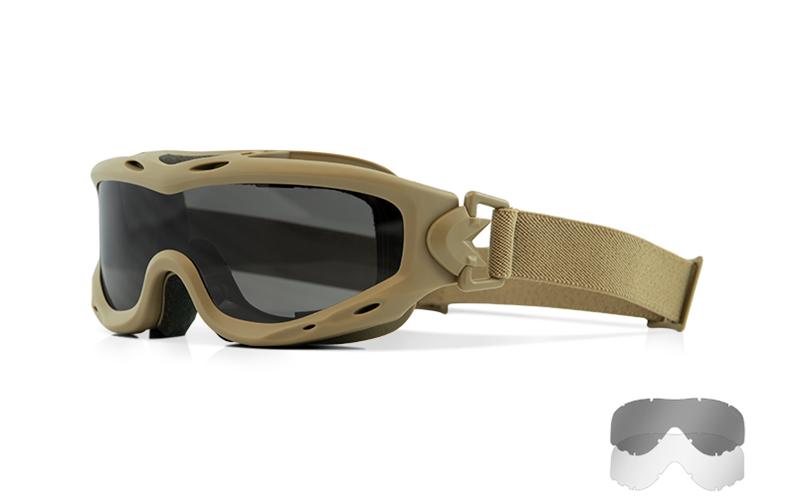 Spear Grey/Clear (Tan Frame) + Bag