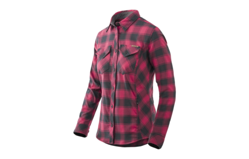 Marigold Women's Shirt (Coral Crimson Checkered)