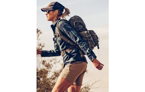 Marigold Women's Shirt (Coral Crimson Checkered)