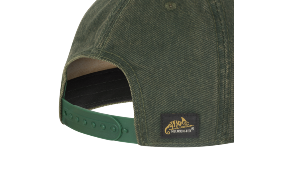 Shooting Time Snapback Cap (Dirty Washed Dark Green / Dirty Washed Kelly Green)