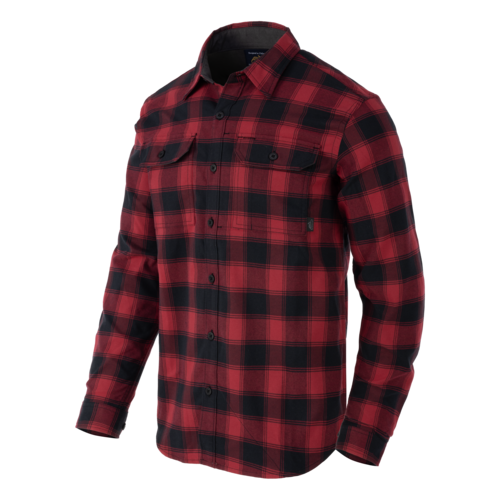 GreyMan Shirt (Coral Crimson Checkered)