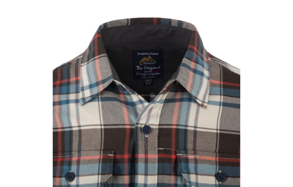GreyMan Shirt (Coral Crimson Checkered)