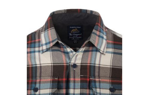 GreyMan Shirt (Coral Crimson Checkered)