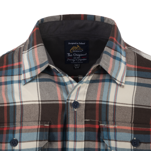 GreyMan Shirt (Coral Crimson Checkered)