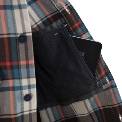 GreyMan Shirt (Coral Crimson Checkered)