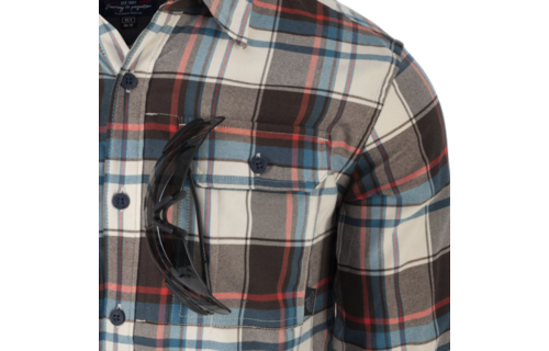 GreyMan Shirt (Coral Crimson Checkered)