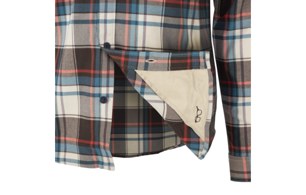 GreyMan Shirt (Coral Crimson Checkered)