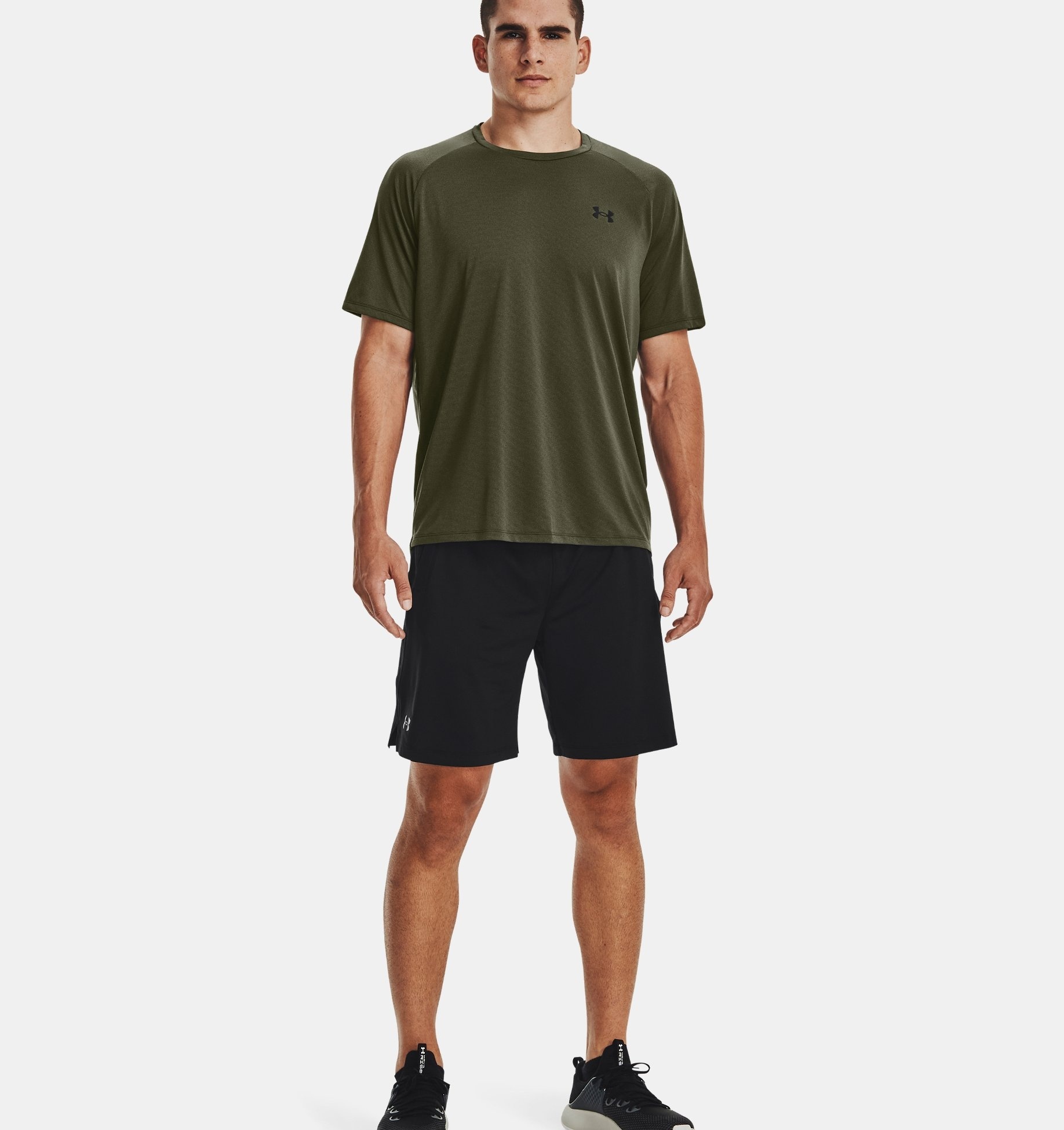 UA Tech 2.0 SS T-Shirt  (Black)