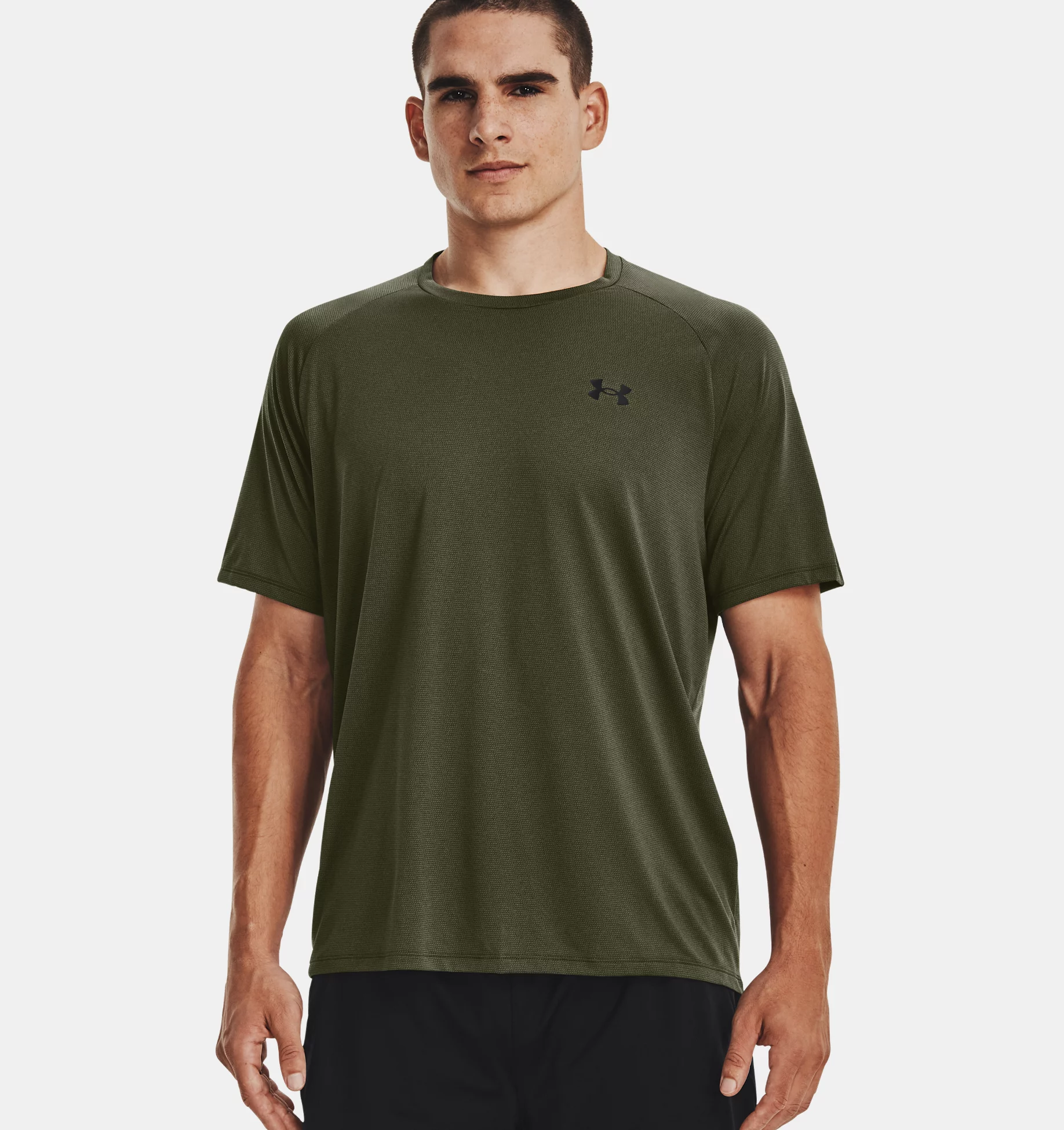 UA Tech 2.0 SS T-Shirt  (Black)