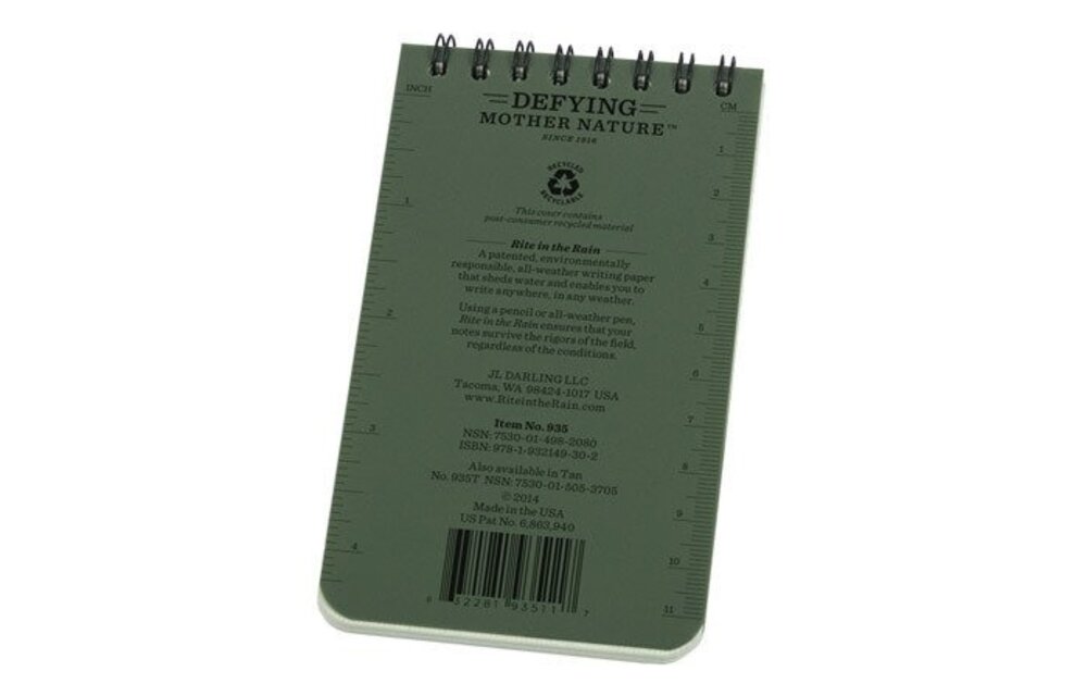 All Weather Notebook No. 935 (Olive)