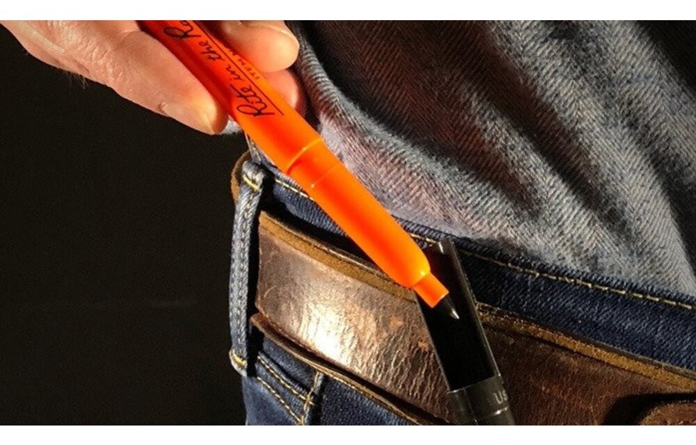 Belt-Clip Pen Orange 2pcs OR91