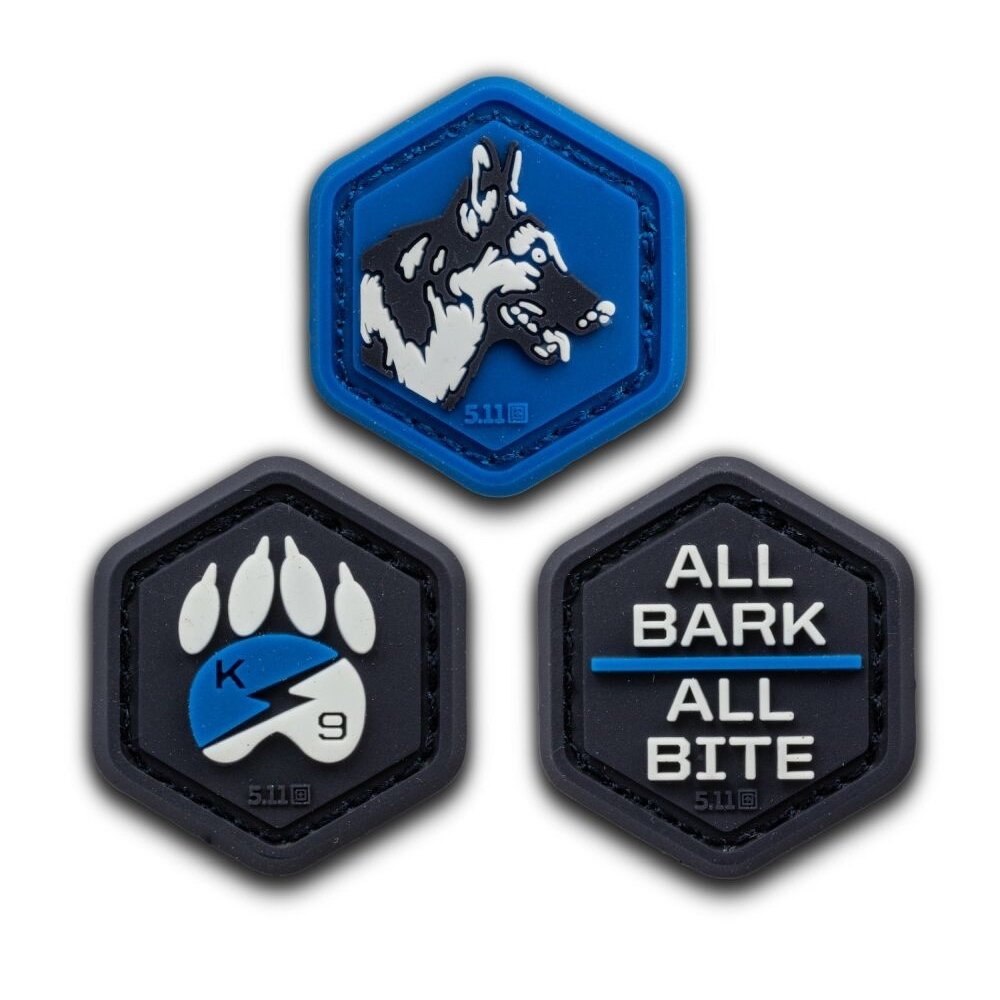 5.11 Tactical K9 Hex Patch Blue BELGEAR
