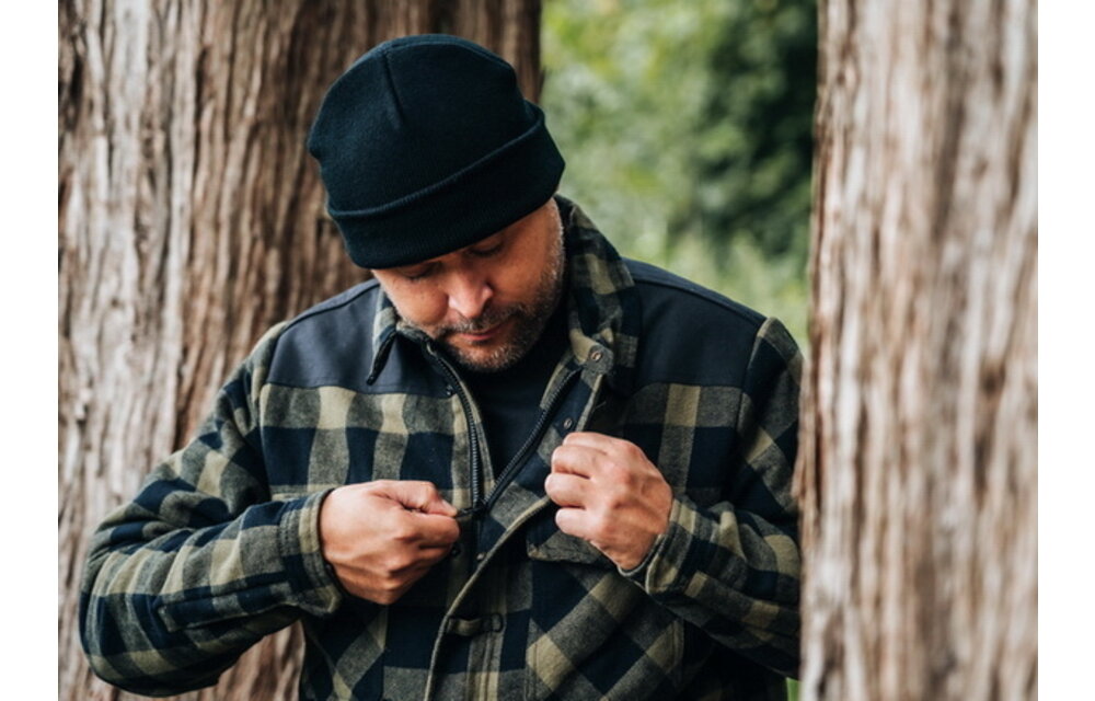 Lumberjack Sherpa Jacket (Black/Olive)