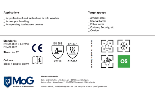 Target 5505B Polar Winter Gloves (Coyote)