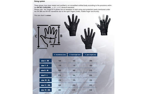 Target 5505B Polar Winter Gloves (Black)