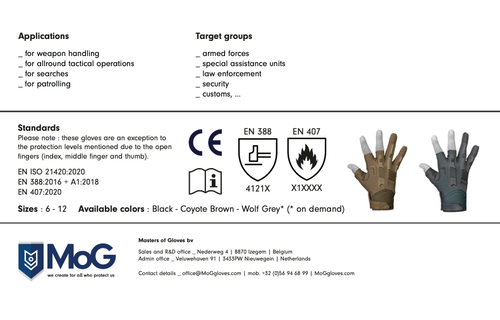 Target 8114B Trivium High Abrasion Gloves (Black)