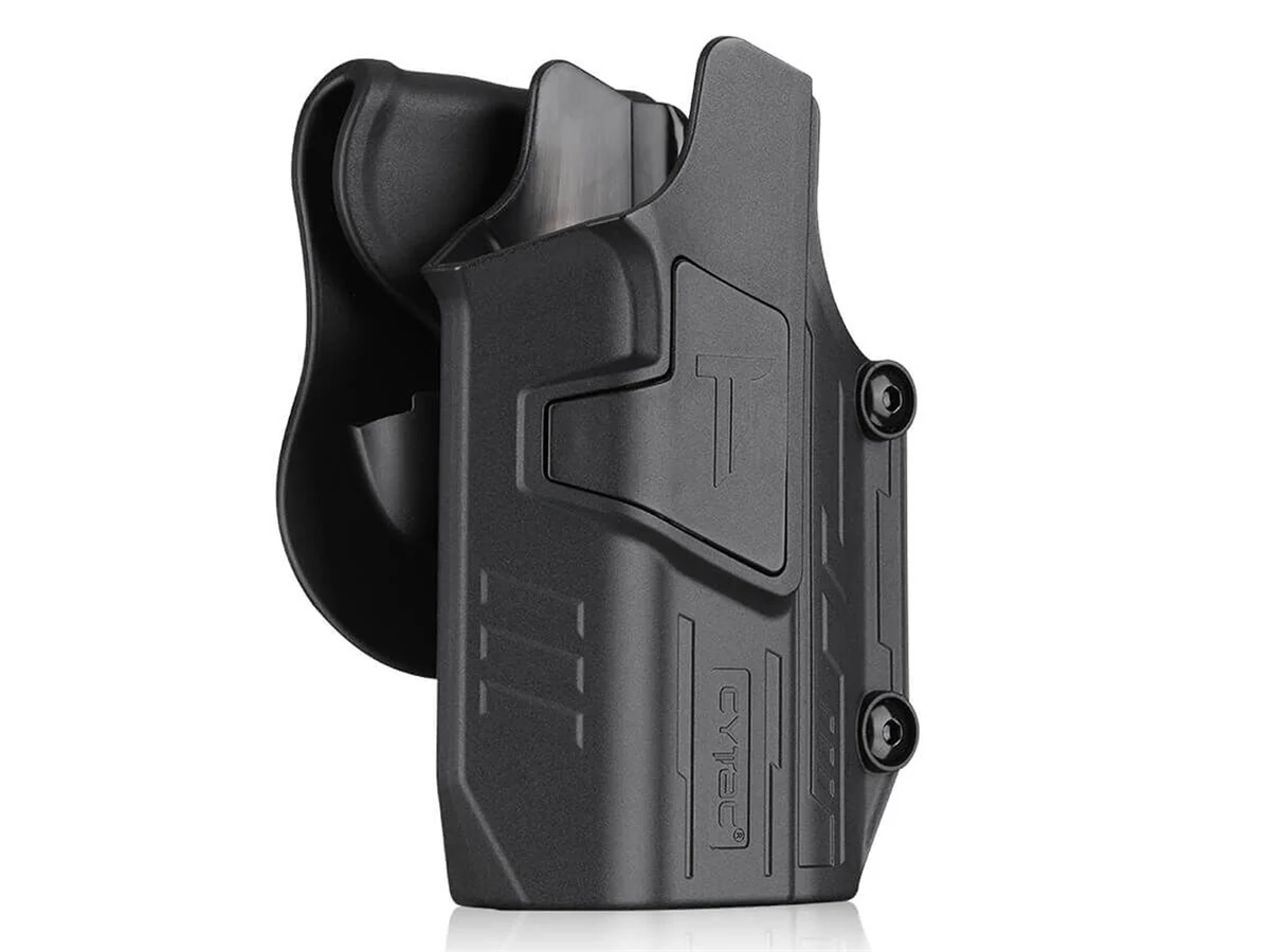 Mega Fit Universal Holster Pistol + Light (Right) (Black)