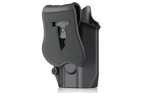 Mega Fit Universal Holster Pistol + Light (Right) (Black)
