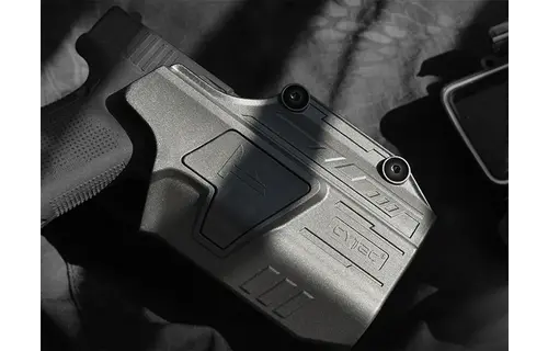 Mega Fit Universal Holster Pistol + Light (Right) (Black)