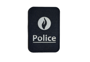 Police Patch  14x9cm (Navy Blue) (FR)