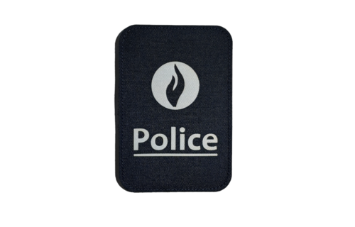 Police Patch  14x9cm (Navy Blue) (FR)
