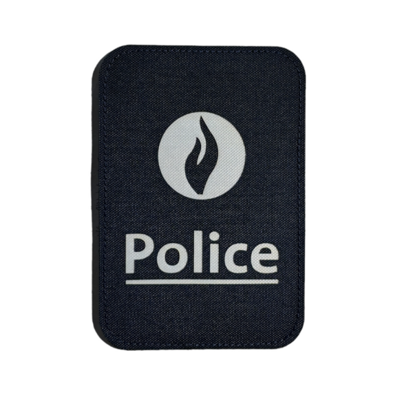 Police Patch  14x9cm (Navy Blue) (FR)