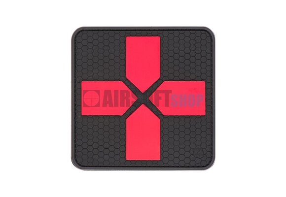 Big Red Cross Medic Rubber Patch (Blackmedic)