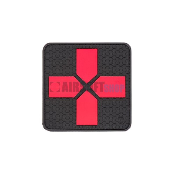 Big Red Cross Medic Rubber Patch (Blackmedic)