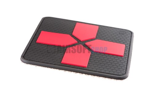 Big Red Cross Medic Rubber Patch (Blackmedic)
