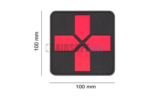 Big Red Cross Medic Rubber Patch (Blackmedic)