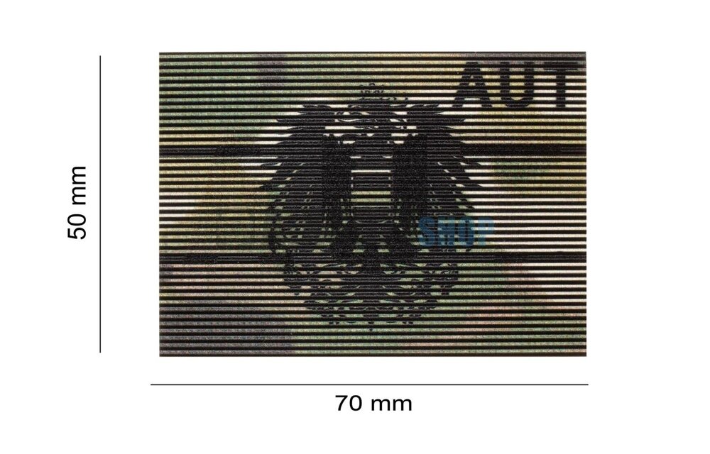 Dual IR Austria Flag Patch (Multicam)