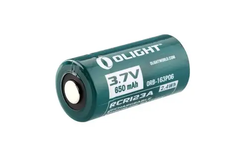 RCR123 Lithium 3.7V 650mAh Rechargeable Batterij