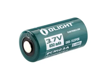 RCR123 Lithium 3.7V 650mAh Rechargeable Batterij