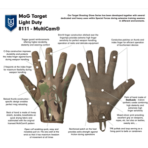 Target 8111M Light Duty Gloves (Multicam)