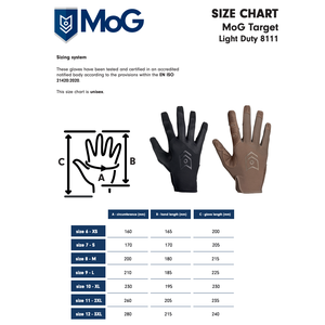 Target 8111M Light Duty Gloves (Multicam)