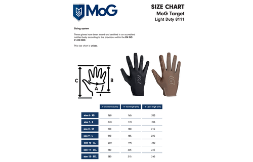 Target 8111M Light Duty Gloves (Multicam)