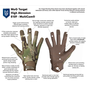 Target 8109M High Abrasion Gloves (Multicam)