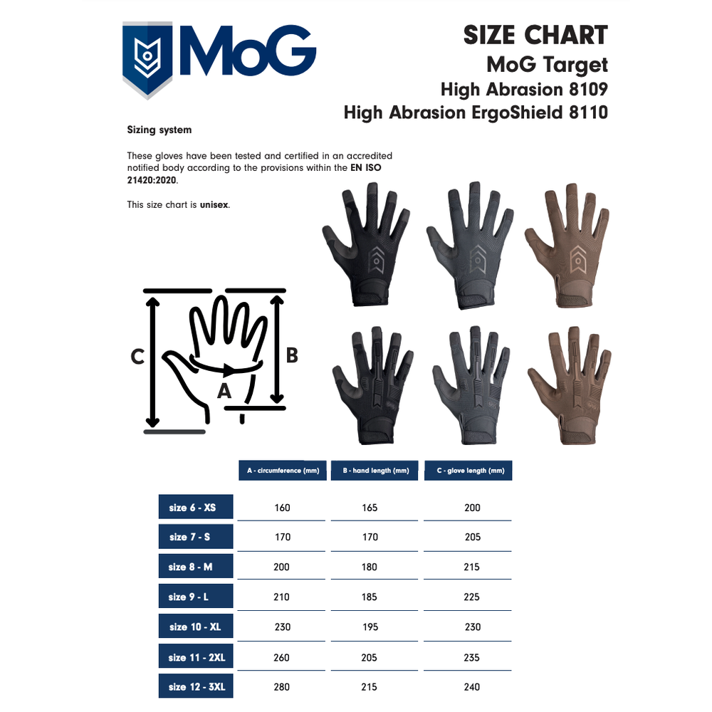 Target 8109M High Abrasion Gloves (Multicam)