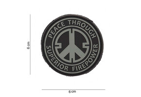 Peace Through Superior Fire Power PVC Patch