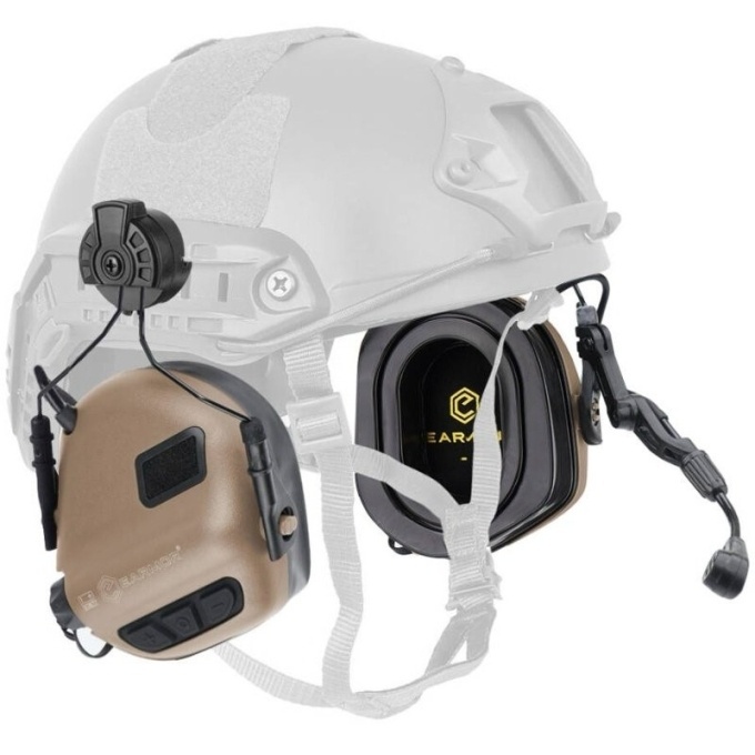 M32H Plus Headset + Helmet Mount (Tan)