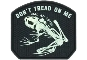 Don't Tread On me Frog Patch (Glow in the Dark)