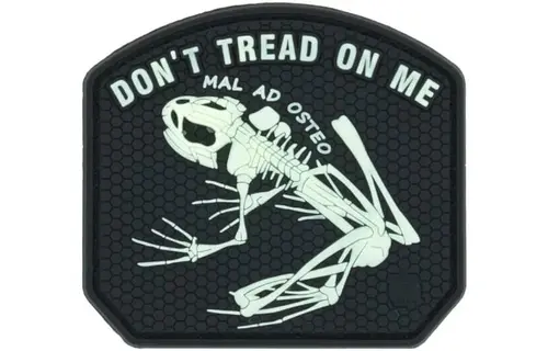 Don't Tread On me Frog Patch (Glow in the Dark)