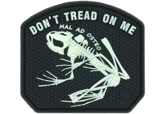 Don't Tread On me Frog Patch (Glow in the Dark)