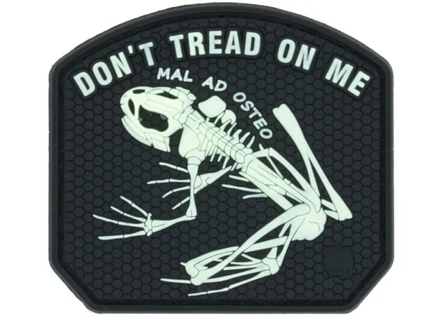 Don't Tread On me Frog Patch (Glow in the Dark)