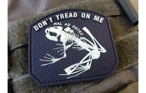 Don't Tread On me Frog Patch (Glow in the Dark)