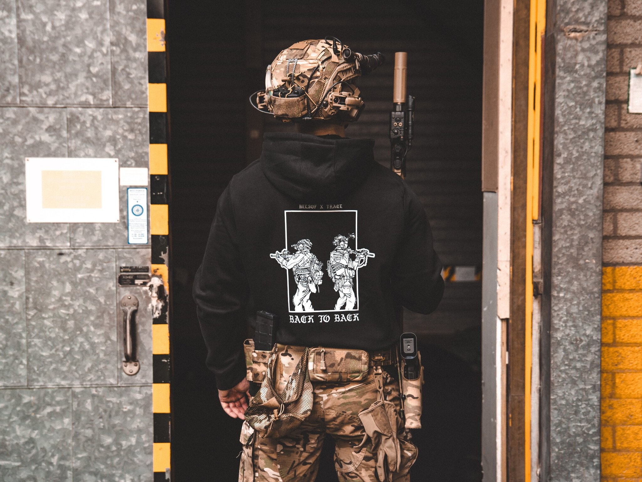 BELSOF Back To Back Hoodie (Black)